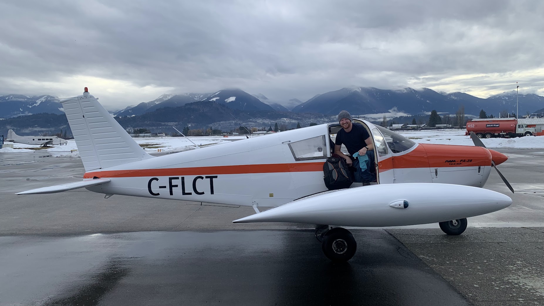On a plane in Chilliwack, BC